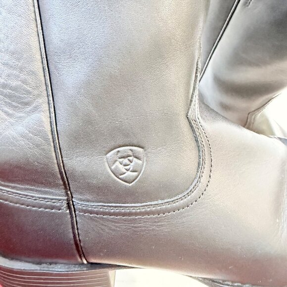 Ariat Men’s Heritage Roper Western Boots Black Leather Round Toe Size 11EE - Picture 11 of 13